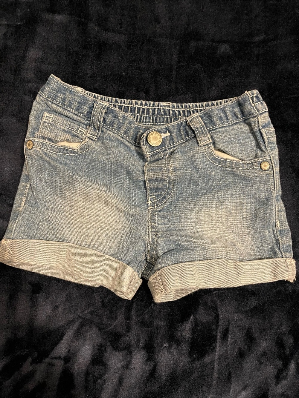 Koala Kids Light Denim Rolled-Hem Shorts